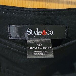 Black Knee Length Skirt